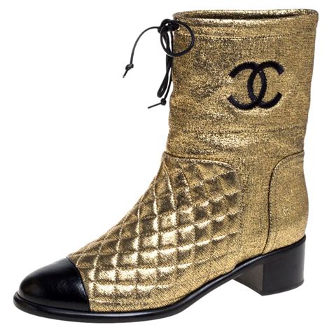 chanel golden boots|chanel boots 2021 price.